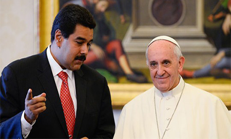Nicolás Maduro y el Papa Francisco